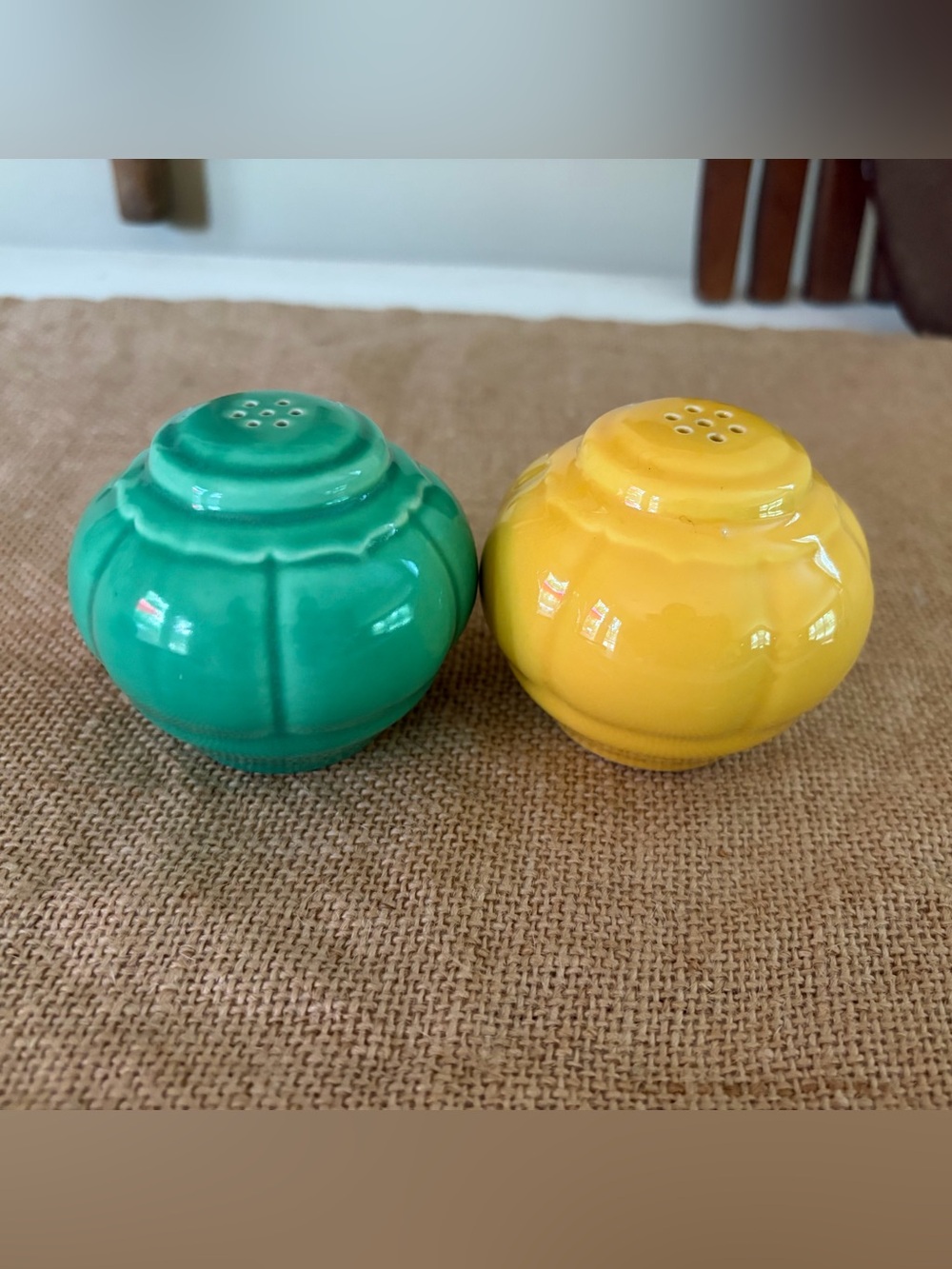 Vintage Homer Laughlin Riviera Salt & Pepper Shakers❤️